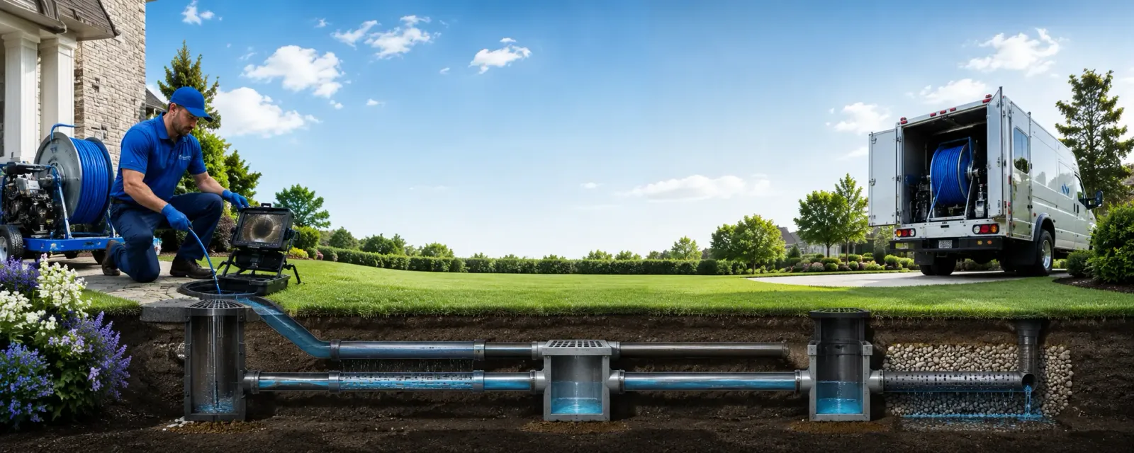 Outdoor drain cleaning information for Morrisonville, IL